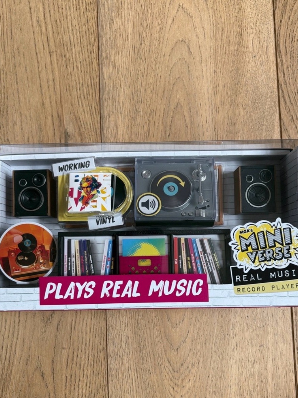 MiniVerse Real Music Record Player Plays Real Music